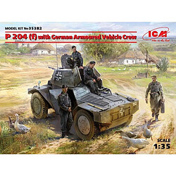 Icm Maquette Véhicule P 204 (f) With German Armoured Vehicle Crew