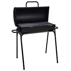 ProGarden Barbecue au charbon en forme de cylindre Diamètre 33 cm