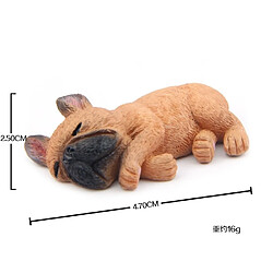 Wewoo Magnet Frigo Décoration à la maison belle Rrunk sur la pâte française de 3D de bouledogue de sommeil, AUCUN magnétique