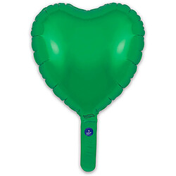 Ballon coeur vert 23 cm