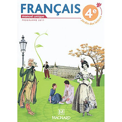 Français, 4e : manuel unique : petit format - Occasion