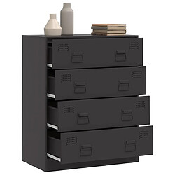 Acheter vidaXL Buffet noir 67x39x83 cm acier