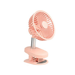 Ventilateur USB 3000mAh avec Thérapie par Parfum Clip Petit Ventilateur Électrique de Bureau Portable pour la Vie Quotidienne-Rose