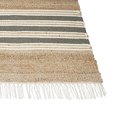 Beliani Tapis en jute 80 x 150 cm beige et gris MIRZA