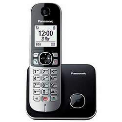 Téléphone fixe Panasonic KX-TG6852SPB Noir 1,8"