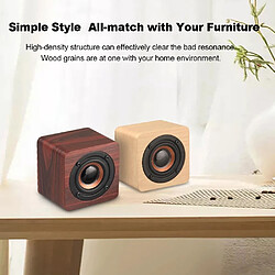 Yonis Mini Enceinte Bluetooth Bass Puissant Autonomie 8h Bois Portable pas cher