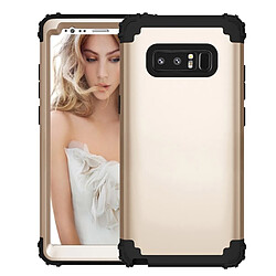 Wewoo Coque Wateproof étanche or pour Samsung Galaxy Note 8 Silicone + PC Dropproof combinaison étui de protection