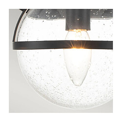 Avis Elstead Lighting Applique murale Salle de bains Hinkley Acier,verre grainé transparent Noir