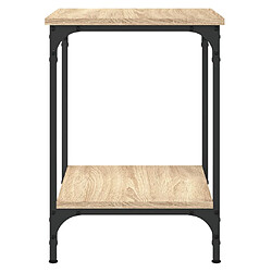 Avis vidaXL Table basse chêne sonoma 40x40x55 cm bois d'ingénierie