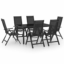 Salle à manger de jardin 7 pcs,Table et chaise à dîner Aluminium Anthracite -MN93811