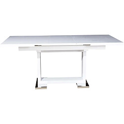 Habitat Et Jardin Table repas extensible Toda - 140/180 x 90 x 77 cm - Blanc