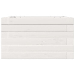 Acheter vidaXL Jardinière blanc 40x40x23 cm bois de pin massif