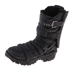 1/6 Hommes Chaussures Bottes Noires Accessoires pour 12'' Corps de Figure d'Action pas cher