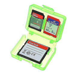 Universal 10pcs Green Rackpacker GK-1CF4SD Carte mémoire portable Receiving Box Mobile TF Card Camera CF / SD