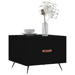 Avis Maison Chic Table basse,Table Console Table d'appoint, Table pour salon Noir 50x50x40 cm Bois d'ingénierie -MN61463