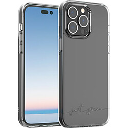 BIGBEN Coque iPhone 14 Pro Max Infinia Transparente - 100% Plastique recyclé Certifié GRS Just Green