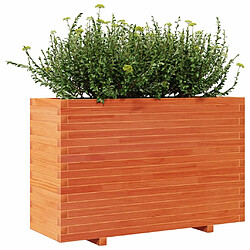 Avis vidaXL Jardinière cire marron 110x40x72 cm bois de pin massif