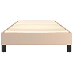 Acheter vidaXL Cadre de lit sans matelas cappuccino 80x200 cm similicuir