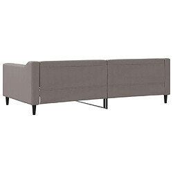 Acheter vidaXL Lit de repos taupe 100x200 cm tissu