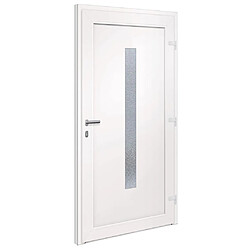 Avis vidaXL Porte d'entrée Blanc 108x200 cm PVC