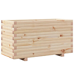 vidaXL Jardinière 90x40x49,5 cm bois de pin massif