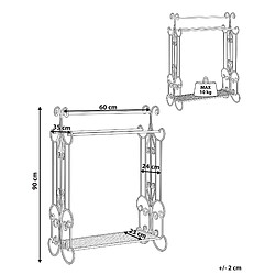 Avis Beliani Porte-serviettes GLADIS Métal Noir