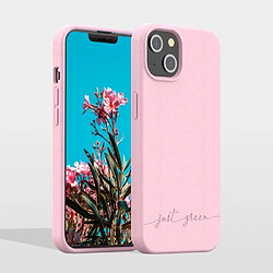 BIGBEN Coque iPhone 13 Natura Baby Pink - Eco-conçue Just Green