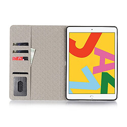 Acheter Wewoo Housse Étui Coque Pour iPad 10.2 / 10.5 Plaid Texture en cuir à rabat horizontal avec support et fentes cartes et portefeuille café