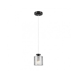 Lumière Suspension design Rosa Bois,acier,tissu Noir 1 ampoule 80cm