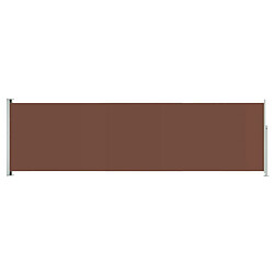 vidaXL Auvent latéral rétractable de patio 180x600 cm Marron