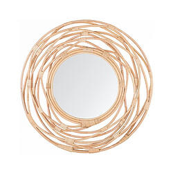 Beliani Miroir BURGIS 75 cm Naturel