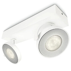 Philips myLiving Projecteur à LED Clockwork 2x4,5 W blanc 531723116