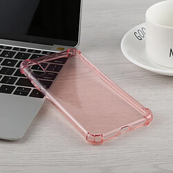 Wewoo Coque TPU Transparent Dropproof 0.75mm pour iPhone XR (Rose)