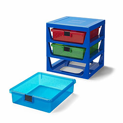 LEGO Étagère de Rangement 3 Tiroirs Bleu Taille Unique