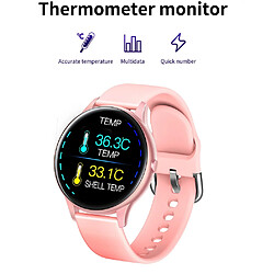 Universal Smartwatch Femme Montre Thermomètre IP67 Epreuve DIP67 Bracelet Hydraulique Artérielle Tracker de Fitness | Smartwatch 1,3 pouces (rose)