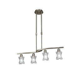 Luminaire Center Plafonnier Alaska Nickel satiné