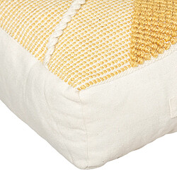 Atmosphera, Createur D'Interieur Coussin Sol Recy 48 x 48 cm Jaune ocre - ATMOSPHERA