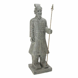 Statue Déco Samouraï 119cm Gris