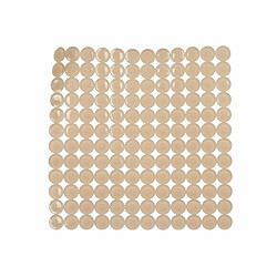 Berilo Tapis de Douche Antidérapant Beige PVC 54 x 54 x 1 cm (6 Unités)