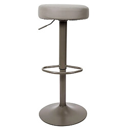 Acheter Toilinux Lot de 2 Tabourets de bar Mumford hauteur réglable en simili - Gris