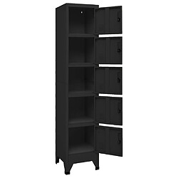 Acheter vidaXL Armoire à casiers Noir 38x40x180 cm Acier