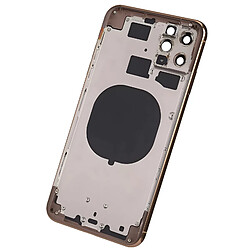 Avis Avizar Clappio Châssis iPhone 11 Pro Max avec Vitre arrière de remplacement Rose Champagne