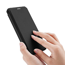 Dux Ducis Etui en PU flip auto-absorbé noir pour votre Apple iPhone SE 2