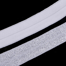 Avis 5 yards couture paillettes élastiques garnitures de ruban extensible bnad pour vêtements argent