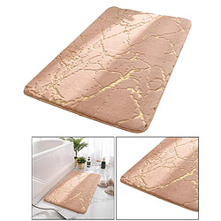 Acheter Tapis De Salle De Bain Tapis De Bain Absorbant L'eau Tapis De Sol De Chevet Marron Clair 50x80cm