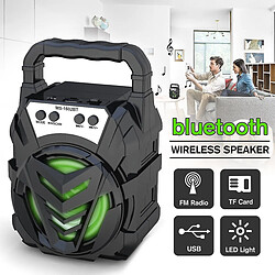 Universal Haut-parleur portable Bluetooth sans fil FM Radio TF Carte à LED AUX LEDPORD