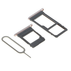 Acheter Support de carte SIM pour téléphone portable pour Samsung A5 A7 2017 A520 Pink