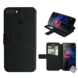 Htdmobiles Housse etui portefeuille pour Archos Sense 55 DC 55DC + film ecran - NOIR