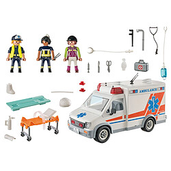 Playmobil® Playmobil Véhicule d'Ambulance Playmobil City Action avec Figurines et Accessoires Multicolore