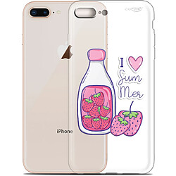 Caseink Coque arrière Apple iPhone 7/8 Plus (4.7 ) Gel HD [ Nouvelle Collection - Souple - Antichoc - Imprimé en France] Milky Summer